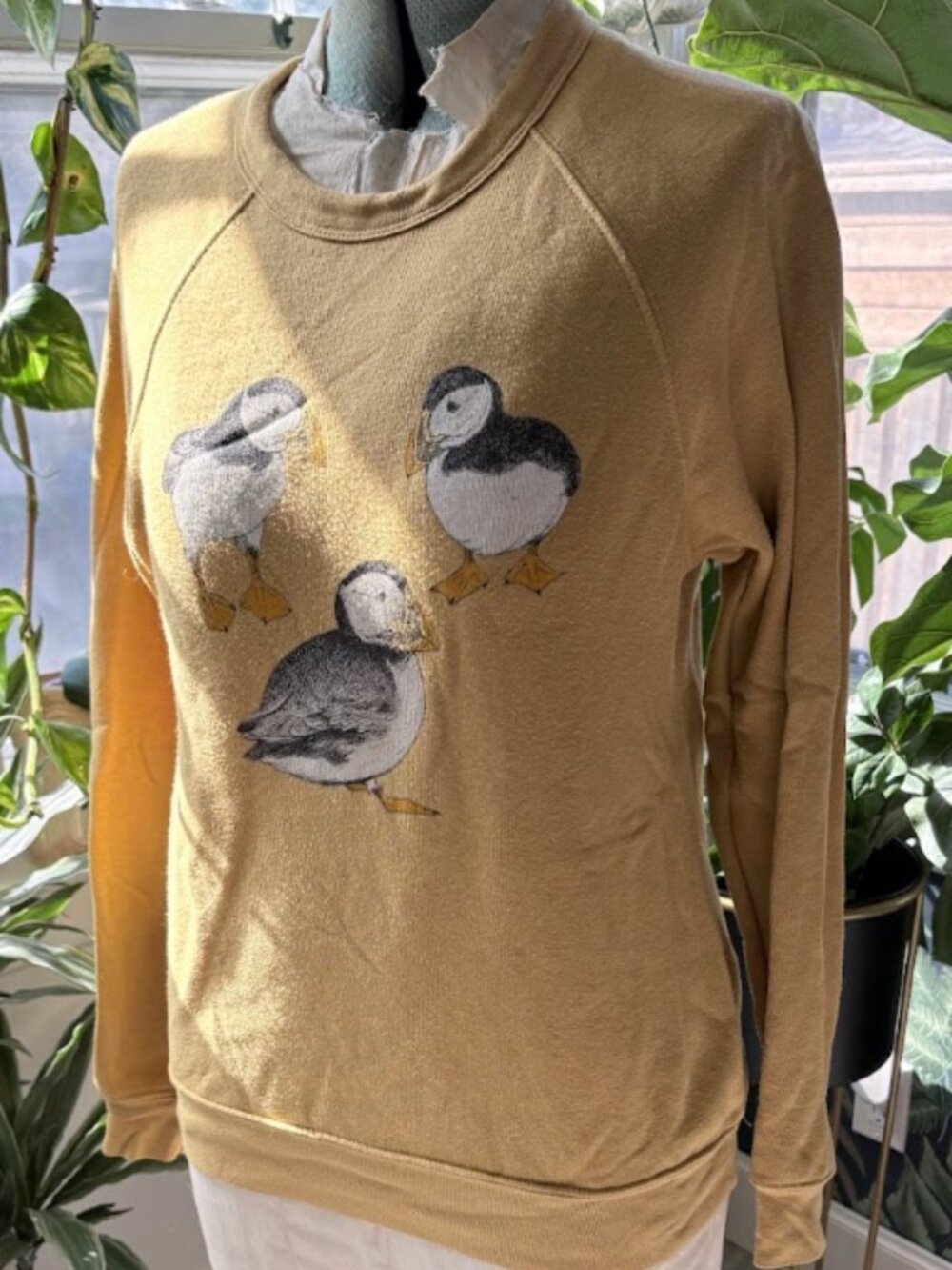 Coastal Puffin Bird Graphic Crewneck